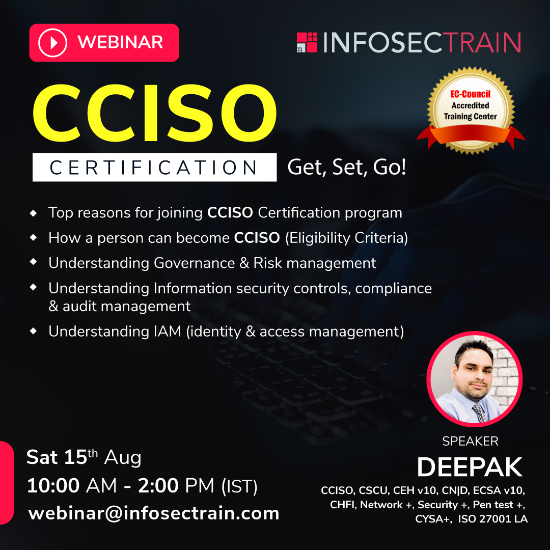 Free Live Workshop - CCISO Certification – Get, Set, Go!