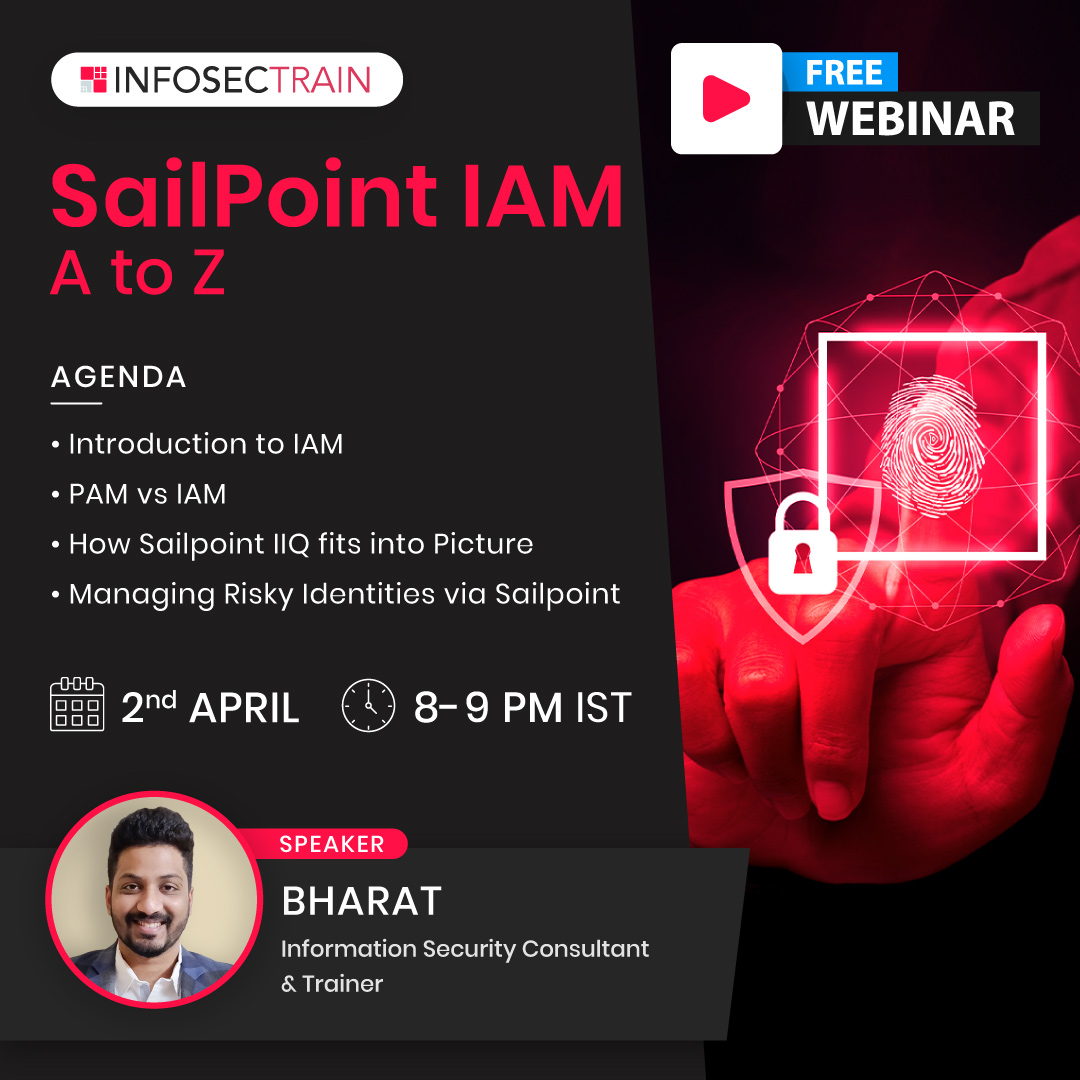 Live Event by InfosecTrain SailPoint IAM A to Z