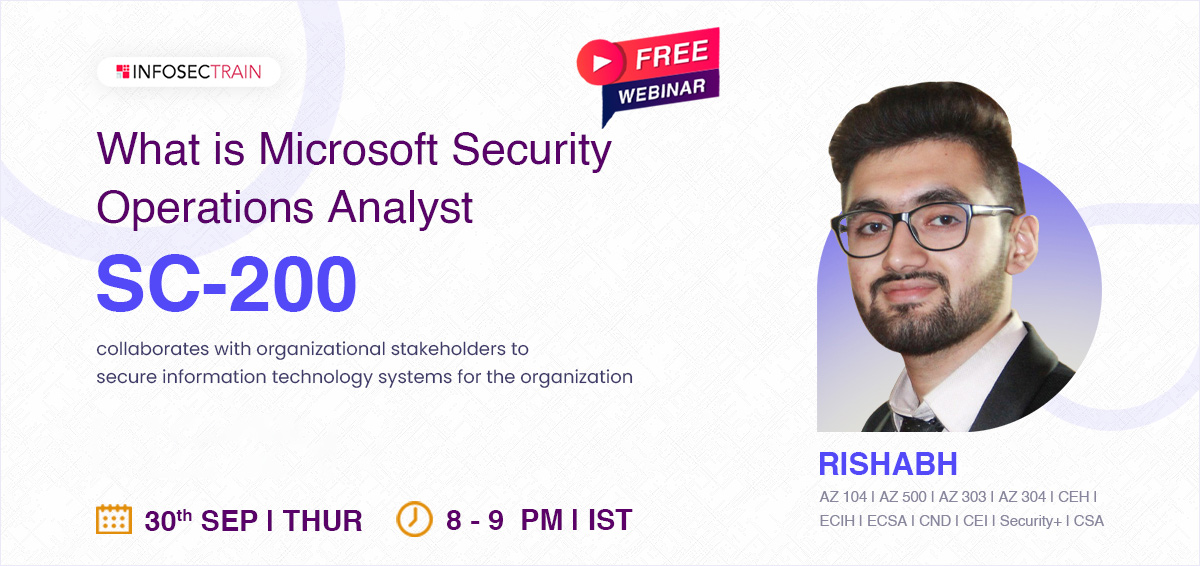 Live Event with InfosecTrain - Free Webinar : What is Microsoft Sns-Brigh10