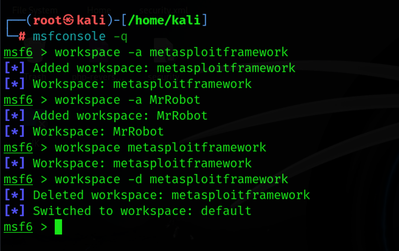 Using Workspaces