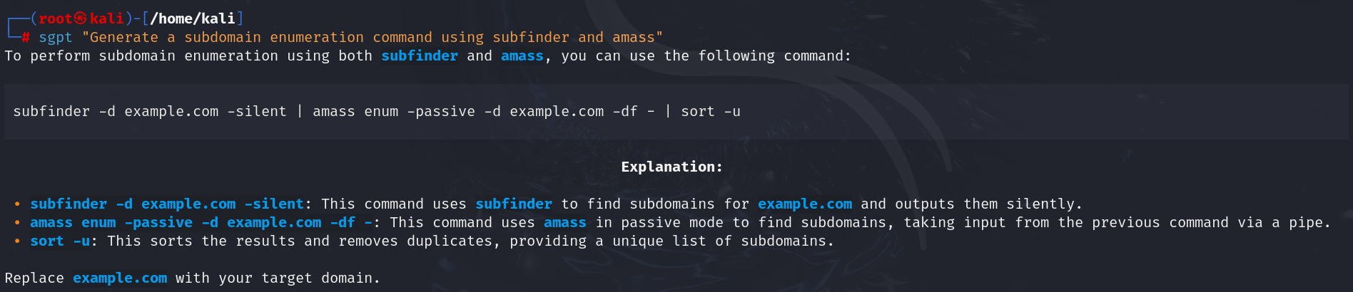 Automate Subdomain Enumeration