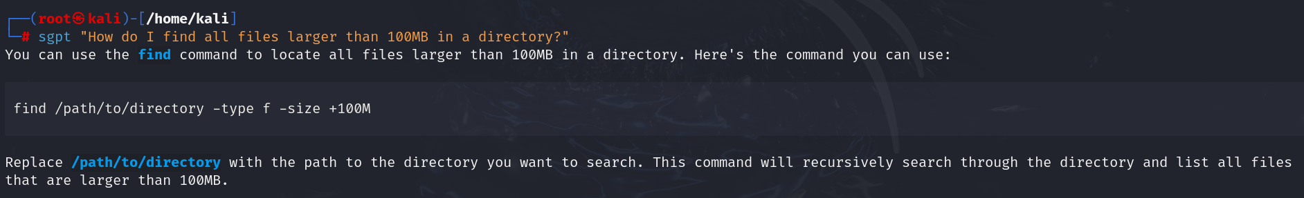 Generating a Command